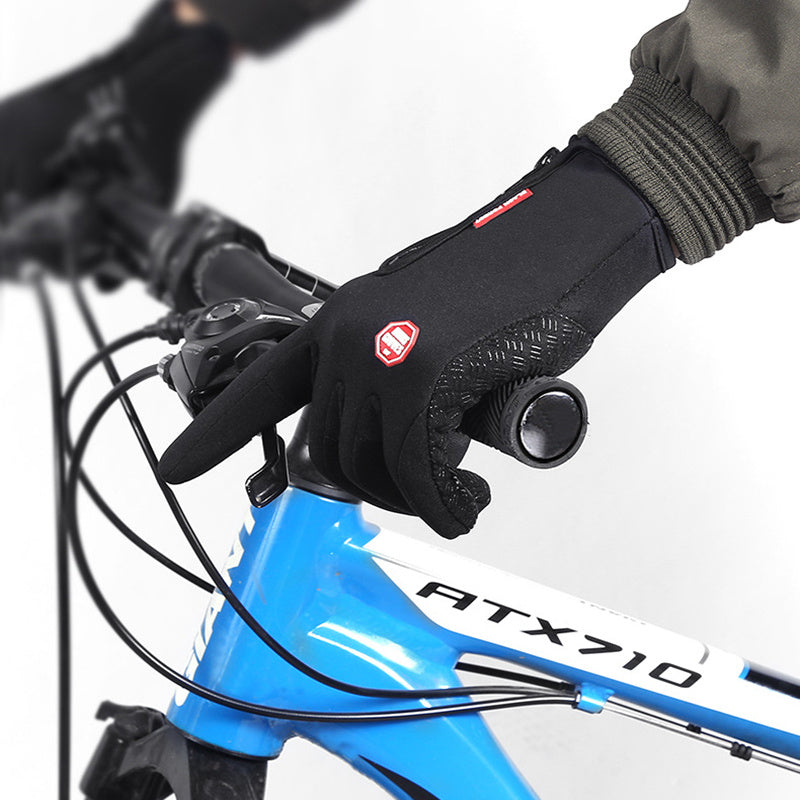 Winter Motorcycle Riding Gloves – Waterproof, Windproof, and Fleece-Lined