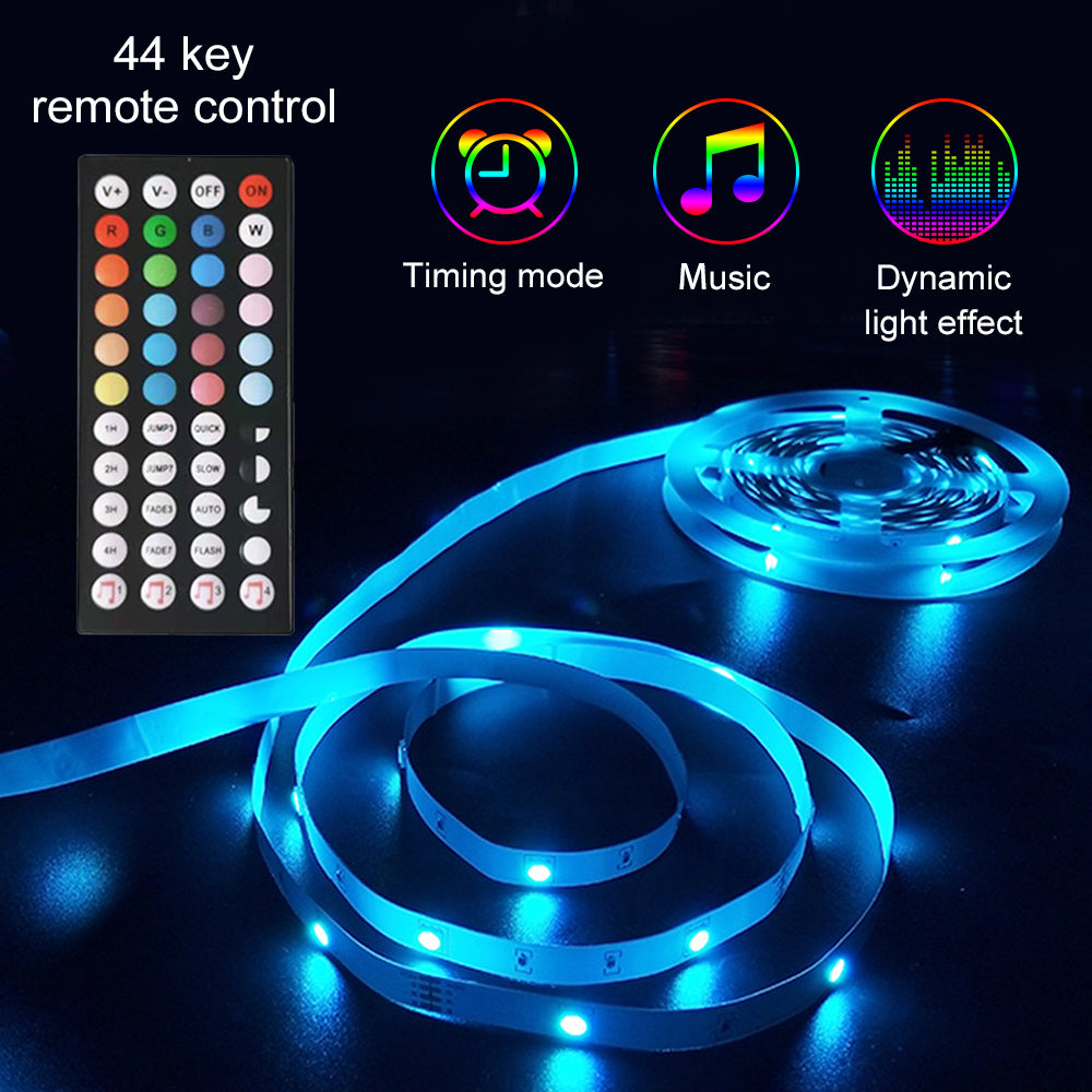 Flexible RGB LED Strip Lights 5M – Color Changing Lights for TV, PC & Room Decor