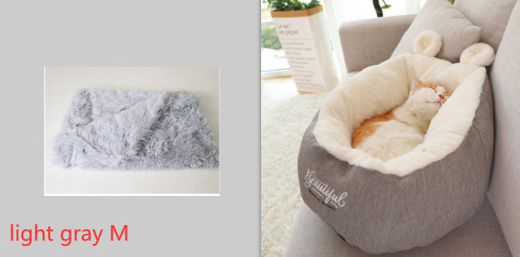 Warm Plush Dog Bed Sleeping Bag – Cozy Anti-Stress Pet Cushion