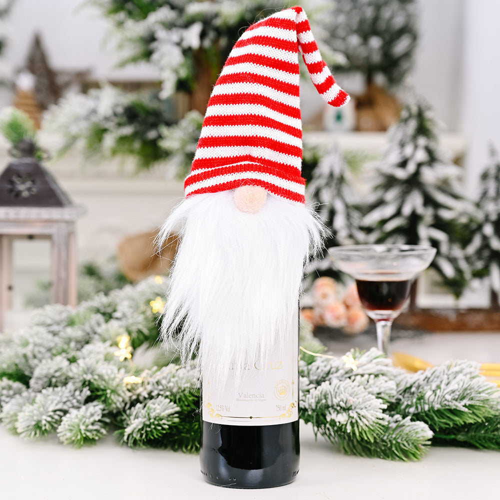 Christmas Wine Bottle Covers for Holiday Cheer