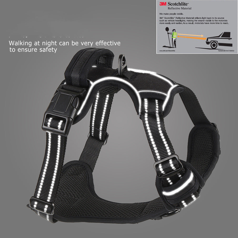 No Pull Dog Harness – Breathable Reflective Vest for Safe Walking & Training