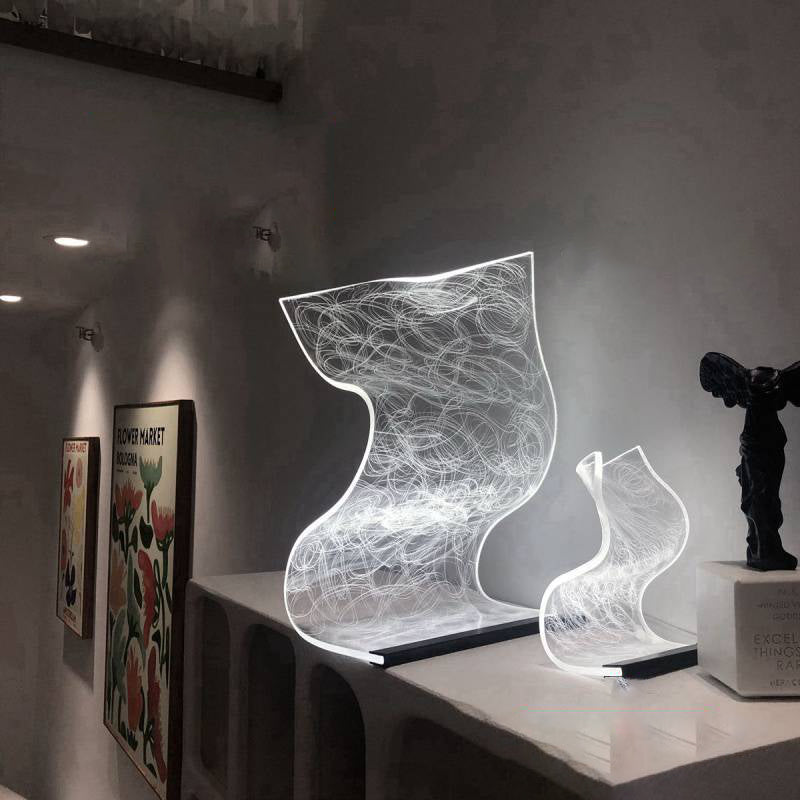 Modern Warm Bedside Lamp – Small Night Light | Cozy Bedroom & Home Decor Lighting