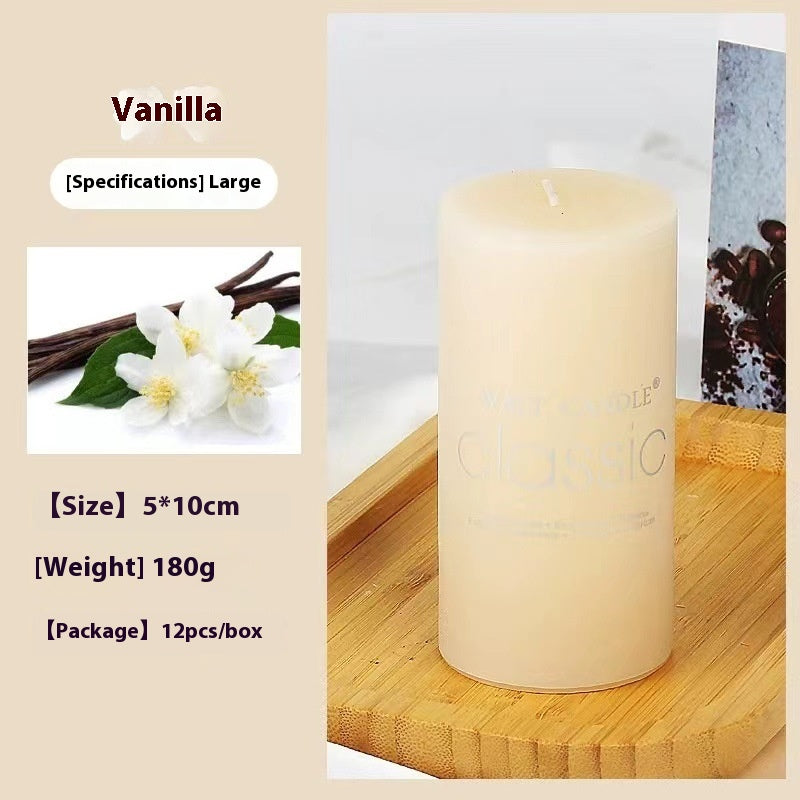 Relaxing Aromatherapy Candle – Cylindrical Color Candle for Home, Gifts & Stress Relief