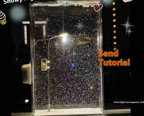 Magic Snowy Landscape Night Light – DIY Christmas Desktop Decor