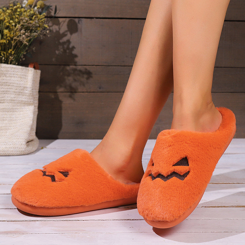 Halloween Pumpkin Slippers for Comfy Home Vibes