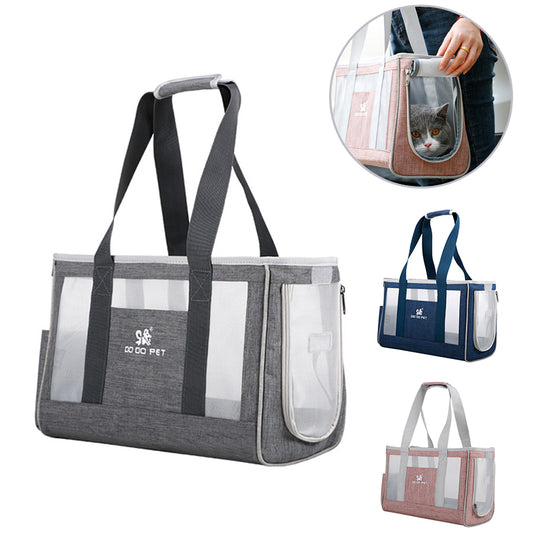 Outdoor Pet Carrier Bag – Portable Dog & Cat Backpack with Breathable Mesh