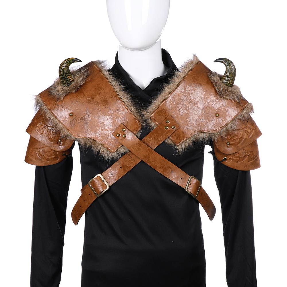 Medieval Fantasy Viking Armor Shoulder – Halloween Cosplay Costume for Men & Events