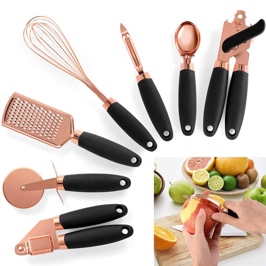 Stainless Steel Kitchen Gadget Set – 7 Essential Cooking Tools