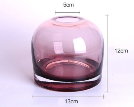 Decorative Glass Vase for Flowers – Modern Living Room & Dining Table Accent