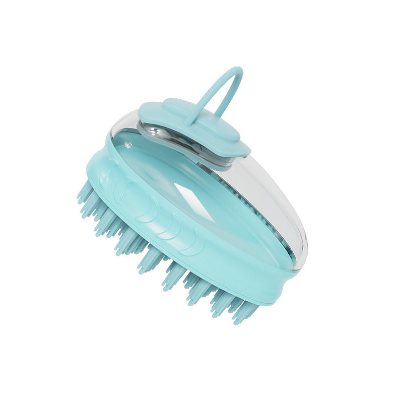 Silicone Pet Bath Brush for Dogs & Cats – Gentle Massage Grooming Tool
