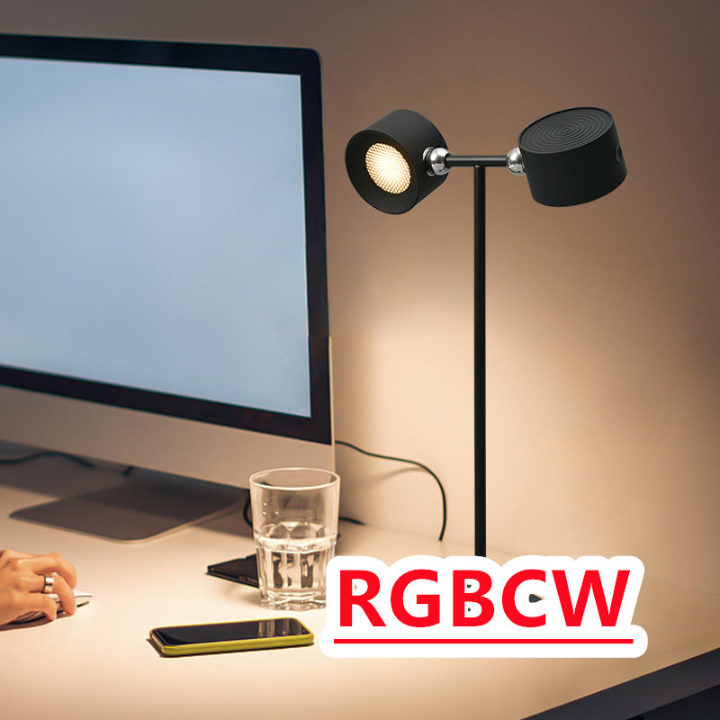 Smart Magnetic LED Table Lamp Wireless Rechargeable 360° Adjustable Night Light with Remote