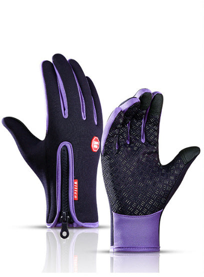 Winter Motorcycle Riding Gloves – Waterproof, Windproof, and Fleece-Lined