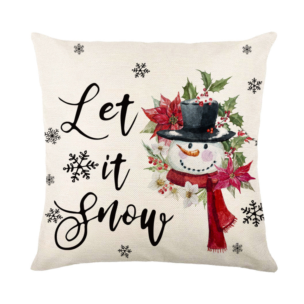 Festive Snowflake Cushion Covers for Holiday Home Décor