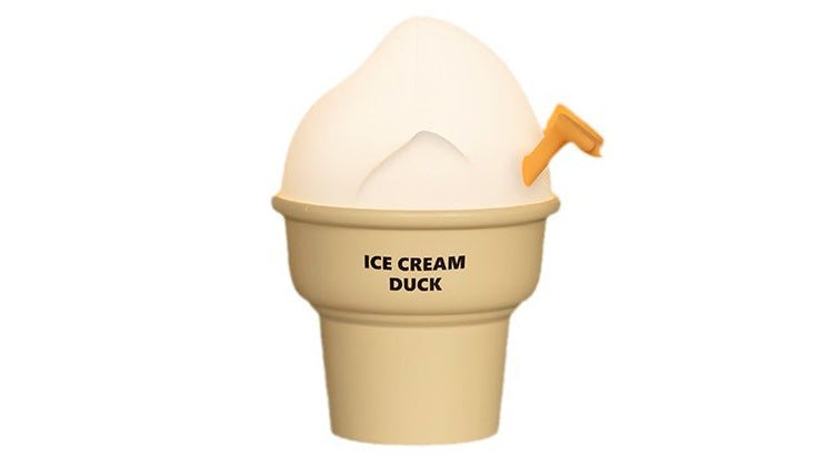 Ice Cream Duck Night Light | Cute Cartoon Lamp for Kids Bedroom
