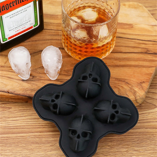 Halloween Skull Silicone Mold – 3D Ice Cube, Soap, Candle & Baking Chocolate Mould Tool