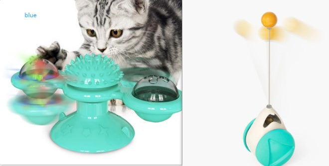 Interactive Cat Scratching Windmill – Teeth Cleaning & Play Pet Toy