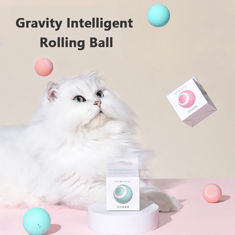 Smart Interactive Cat Ball – Automatic Rolling Toy for Bored Indoor Cats & Kittens
