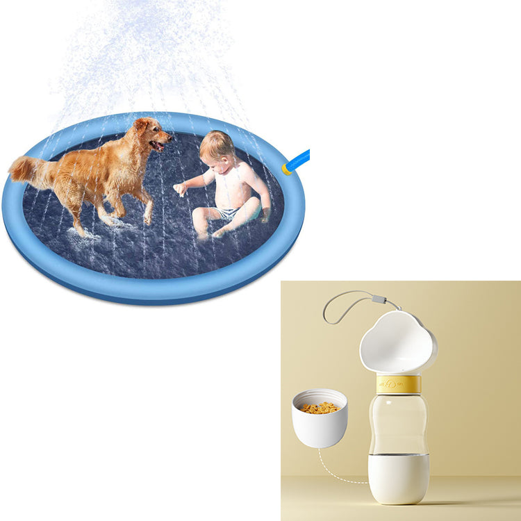 Non-Slip Splash Pad for Kids & Pets – Backyard Water Play Mat