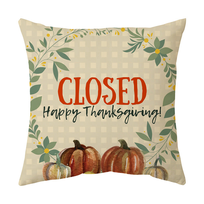 Cozy Thanksgiving Sofa Cushion Cover