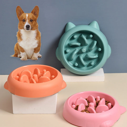 Slow Feeder Bowl for Dogs & Cats – Anti-Gulping Design for Healthy Weight & Safe Eating