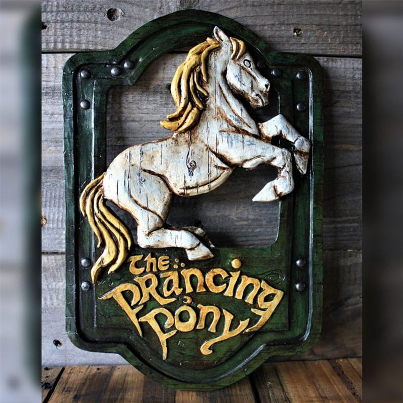 Modern Longma Wall Art Decor – 3D Resin Sculpture for Stylish Home Interiors