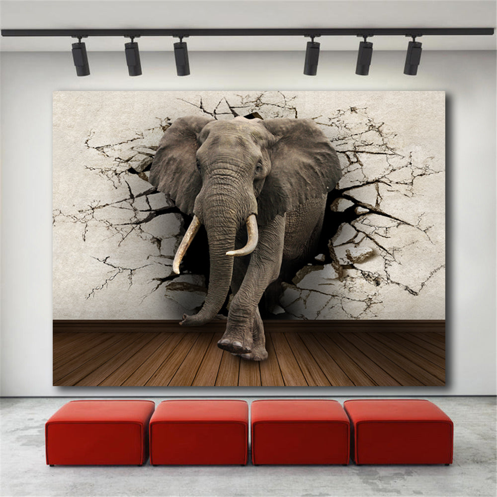 Unique Elephant Canvas – Modern Home Décor & Wall Art Accent