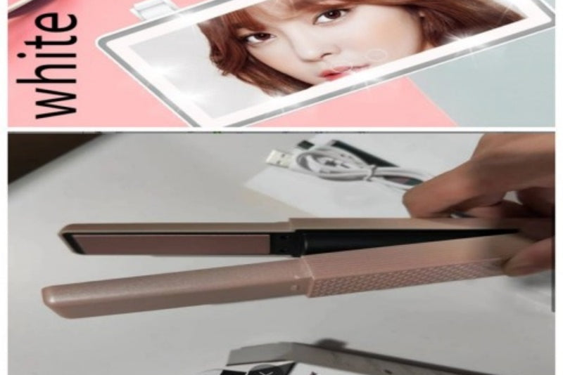 Cordless Hair Straightener – Portable USB Flat Iron