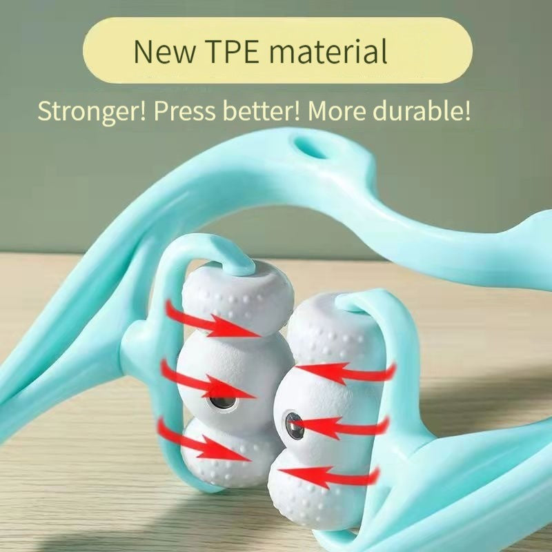Neck Massager for Pain Relief – 360° Deep Tissue Handheld Roller