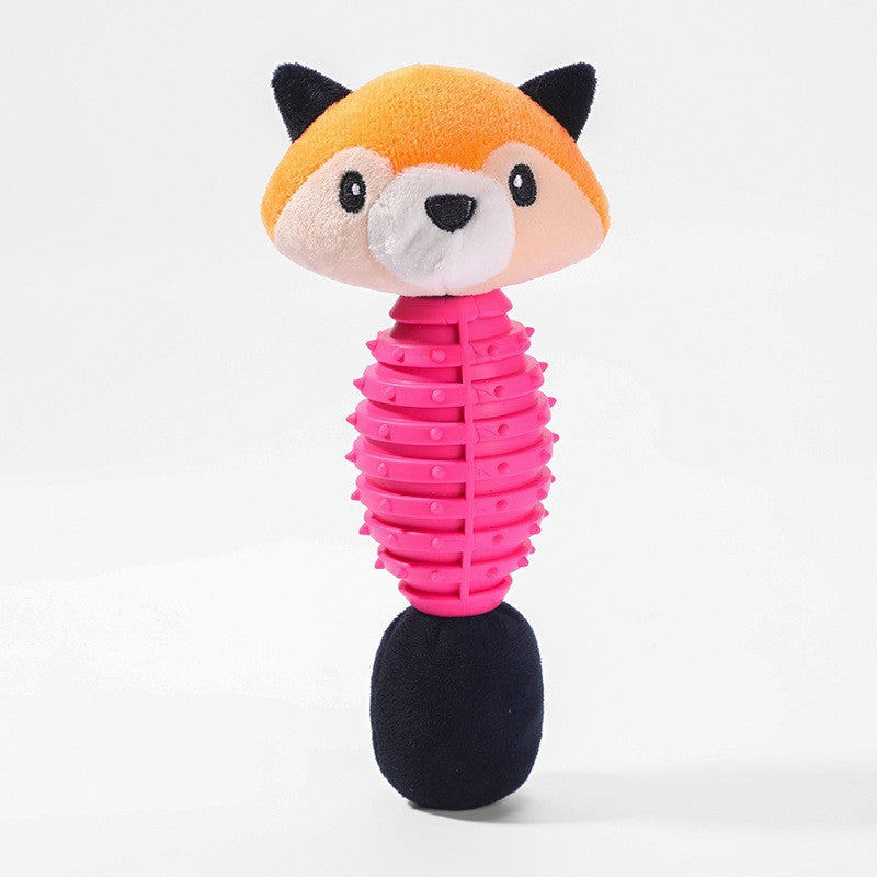 Interactive Pet Dog Toy Squeaky Chew Anti Stress Bite Resistant Grinding Toy