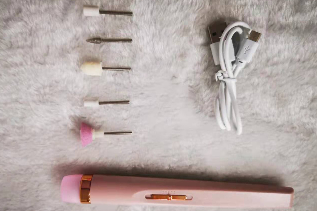 Portable Nail Drill Machine – USB Rechargeable Manicure & Pedicure Kit