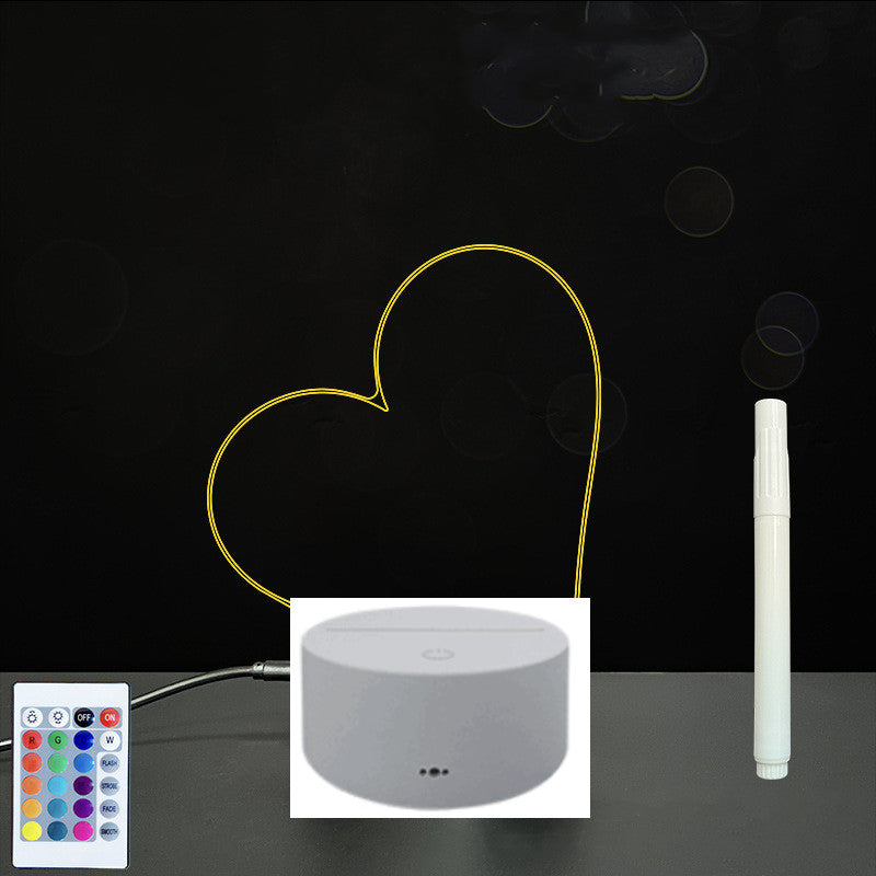 Glow Writing 3D Acrylic Board – LED Message Night Light for Notes, Reminders & Home Decor