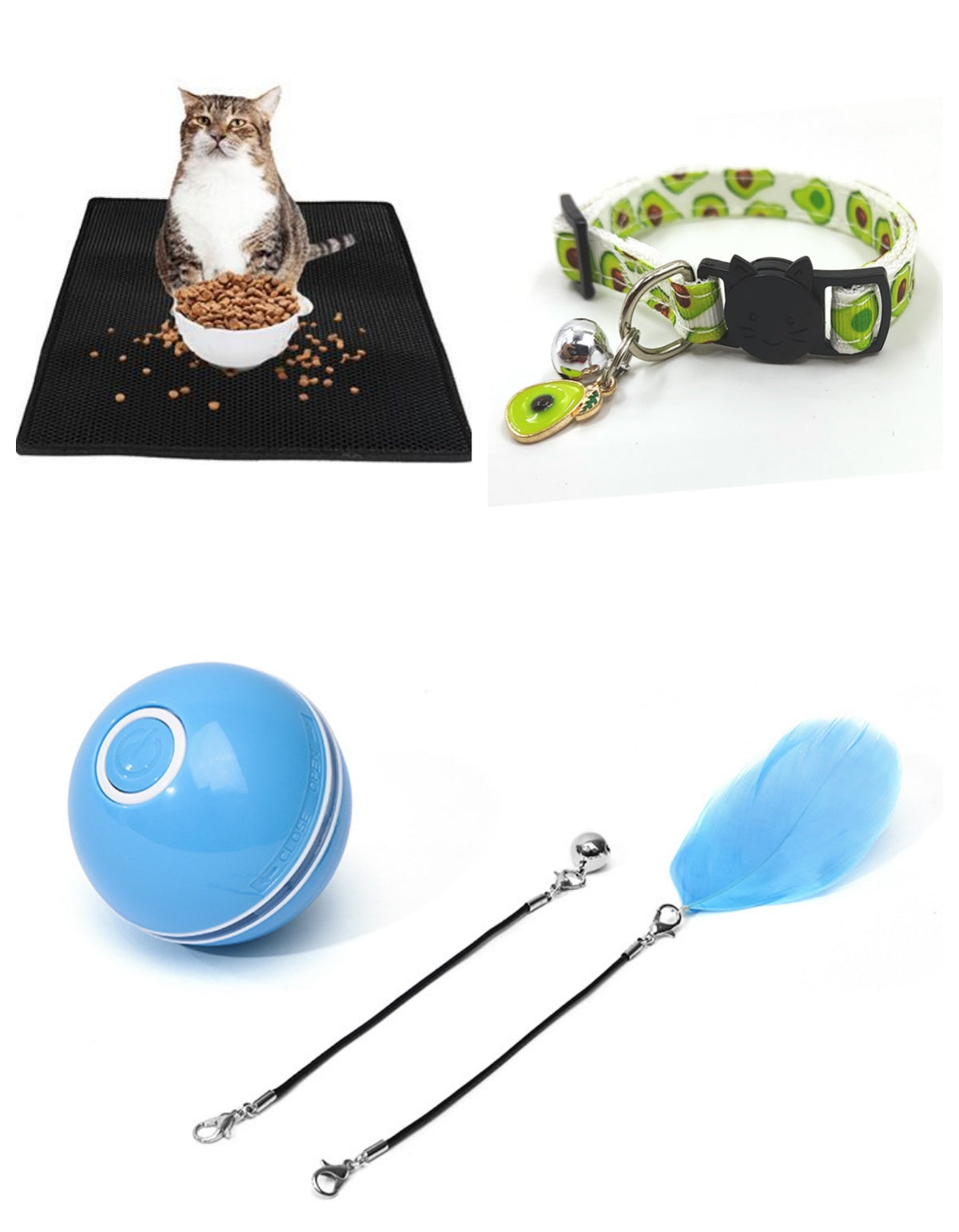 Interactive Rolling Cat Toy Ball – LED Laser Pet Toy for Endless Play & Exercise