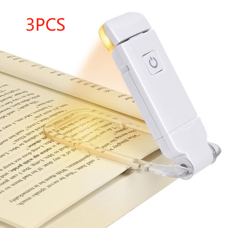 Portable Book Reading Light LED Clip – Rechargeable Eye Care Lamp for Bedside Reading