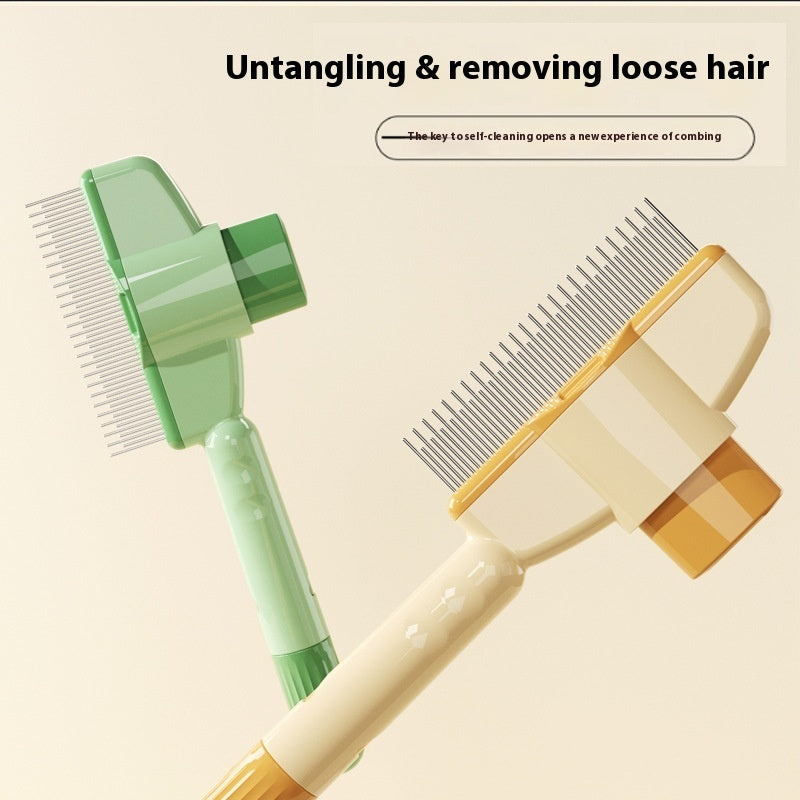 Premium Pet Grooming Comb | Easy-Clean Deshedding Tool for Dogs & Cats