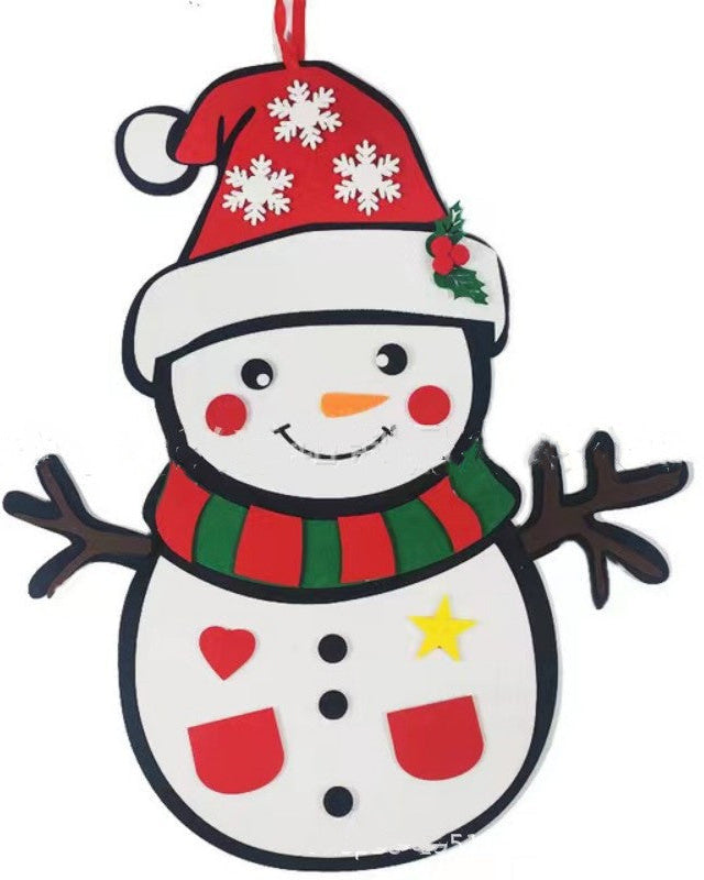 Children’s Felt Christmas Tree with LED Lights – DIY Wall Hanging Holiday Decoration