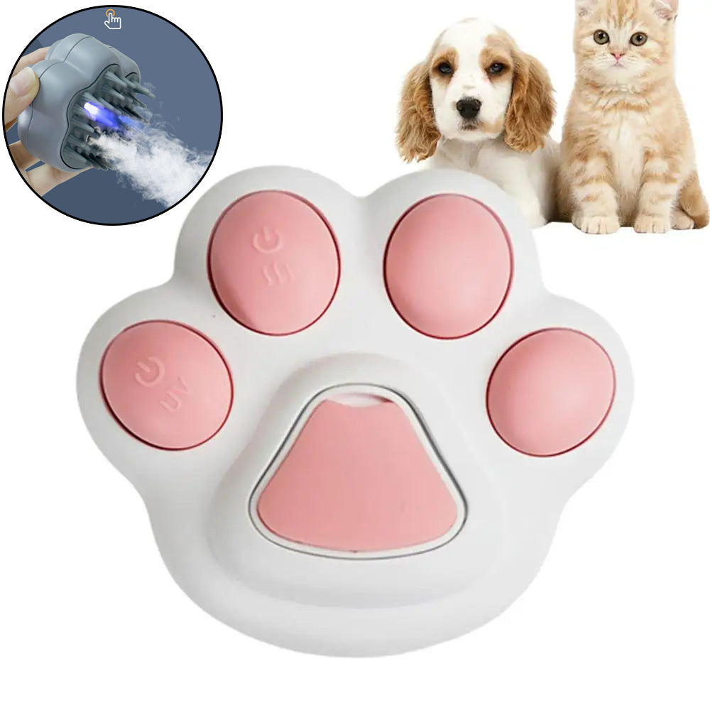 Pet Steam Massage Comb – Dog & Cat Grooming Brush for Loose Hair Removal