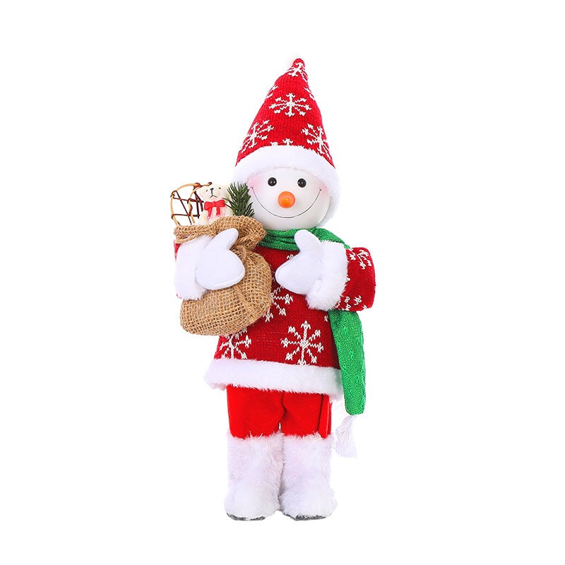 Christmas Doll Ornament – Navidad Noel Decor, Cute Holiday Figurine