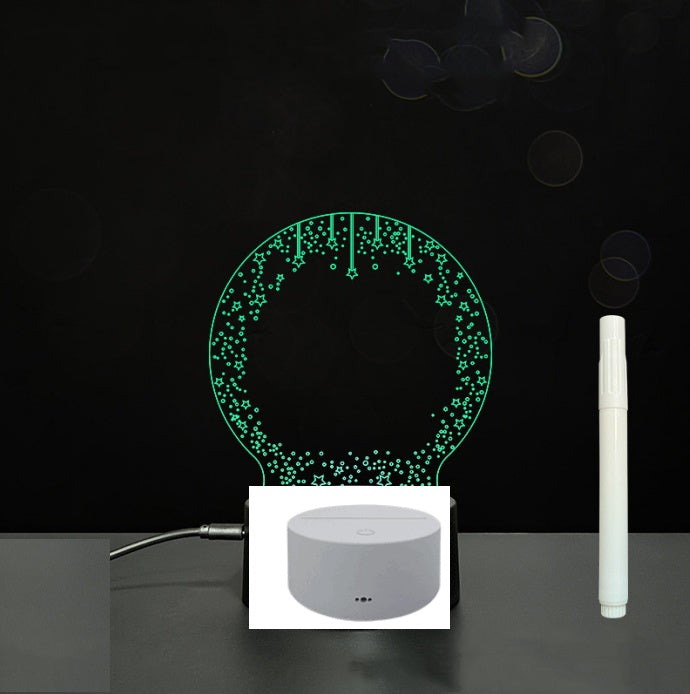 Glow Writing 3D Acrylic Board – LED Message Night Light for Notes, Reminders & Home Decor