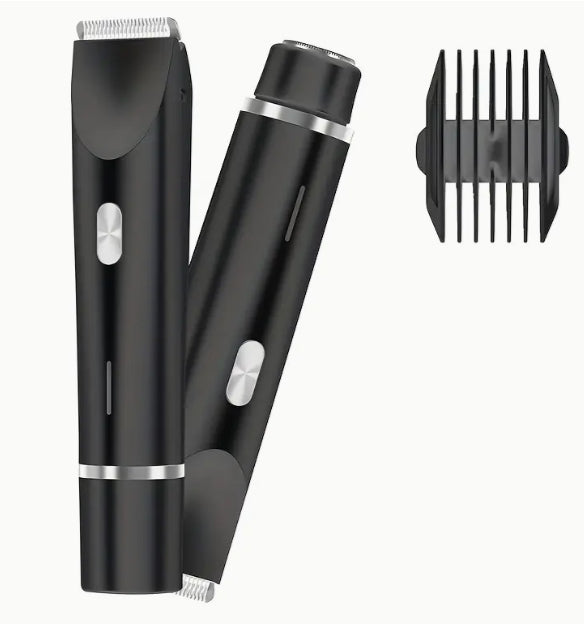 Women’s Electric Bikini Trimmer 2-in-1 Hair Remover – Painless Wet & Dry Pubic Hair Shaver for Sensitive Skin