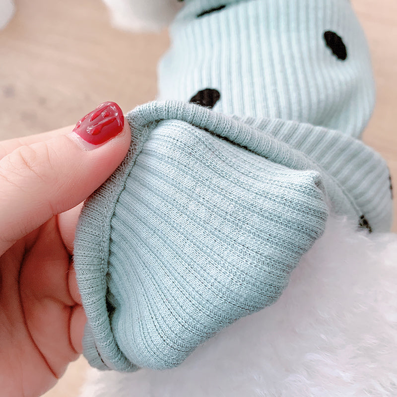 Dog Winter Turtleneck Shirt – Soft Dot Pet Clothing for Warm Comfort