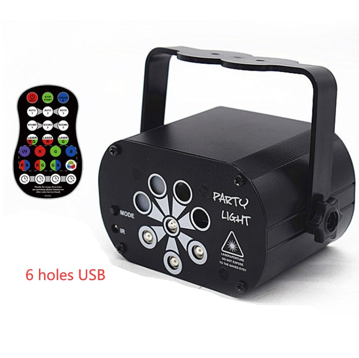 Sound Activated LED Disco Laser Projector – Party Lights for Home, DJ & Events