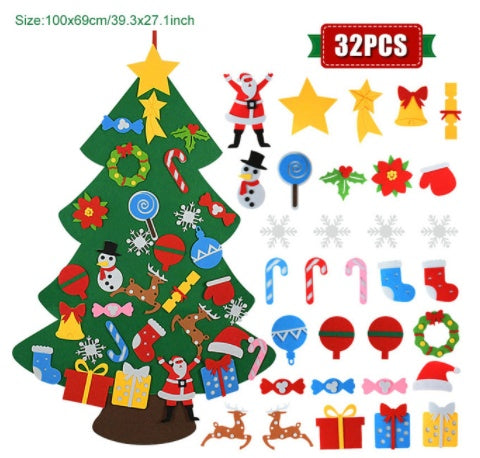 DIY Felt Christmas Tree That Sparks Holiday Cheer