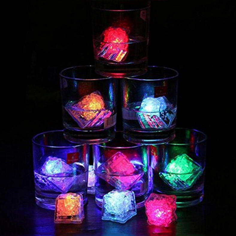 Colorful LED Ice Cube Light – Glow Party Drink Lights for Bar, Events & Home Decor