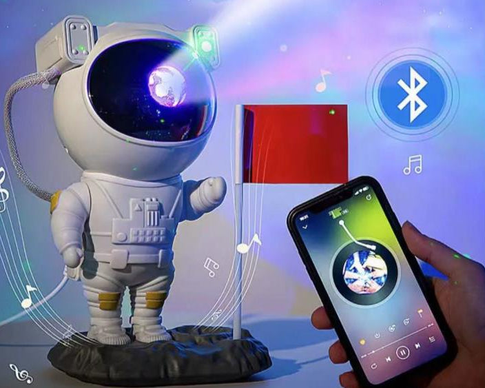 Astronaut LED Night Light – Galaxy Star Projector for Bedroom, Table & Mood Lighting