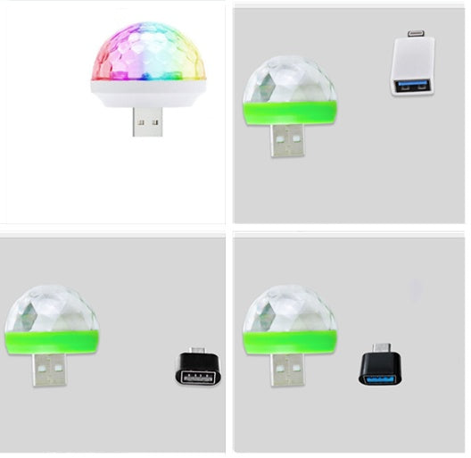 USB Disco Ball Light – LED Party Projector for DJ, & Home Decor
