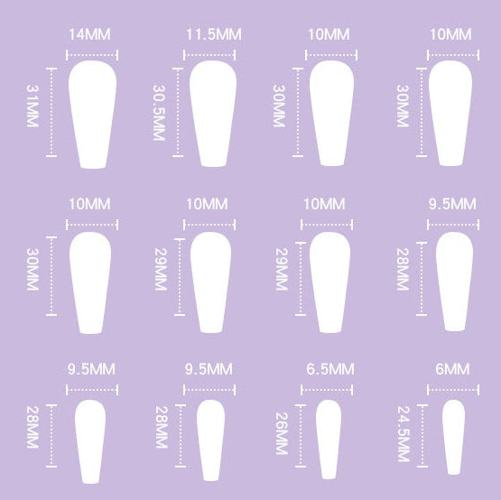 Fashion Press On Nails – Soft Fake Nails Salon Finish Nail Set