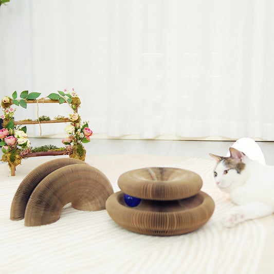 Portable Cat Scratching Board – Foldable Corrugated Scratcher