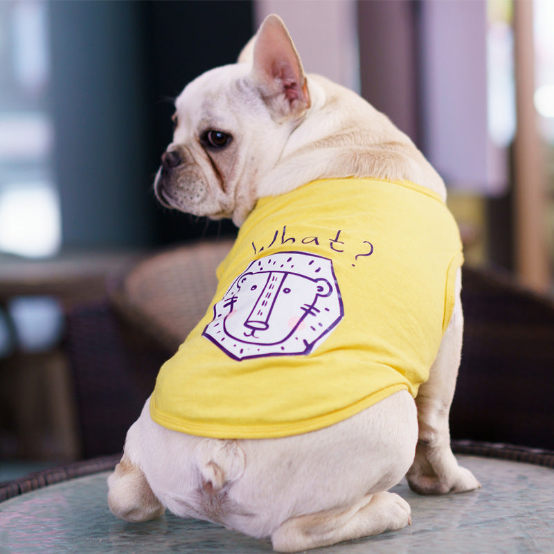 Pet Summer T-Shirt Breathable Dog Cat Clothing Cute Fashion Outfit Lightweight Pet Apparel