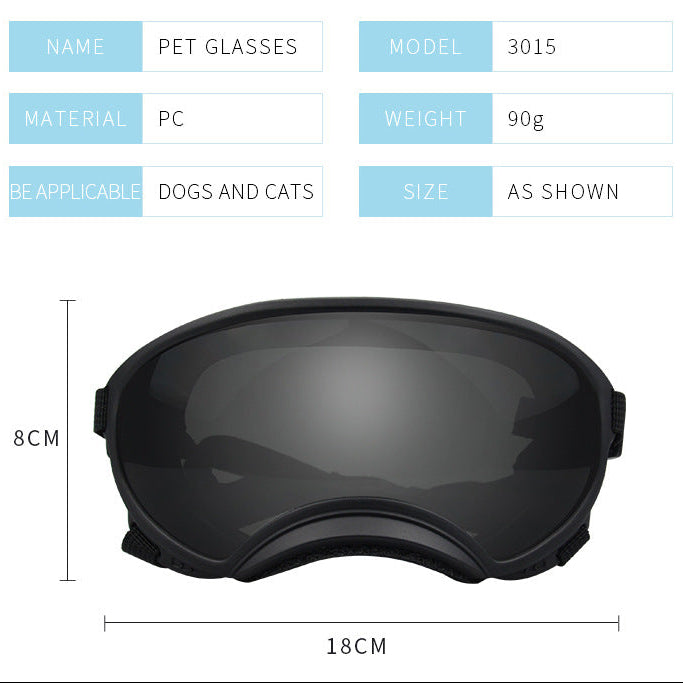 Pet Dog Goggles UV Protection – Ski Windproof Sunglasses for Small Dogs & Puppies