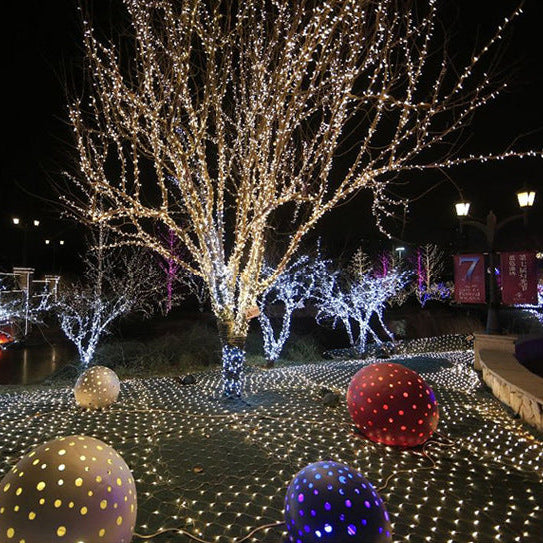 Christmas LED Net Lights – Outdoor Waterproof Fishnet String Lights for Holiday Decor